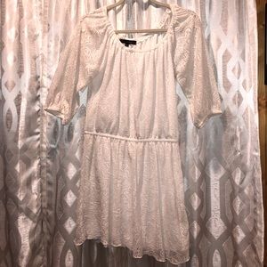 White lace dress